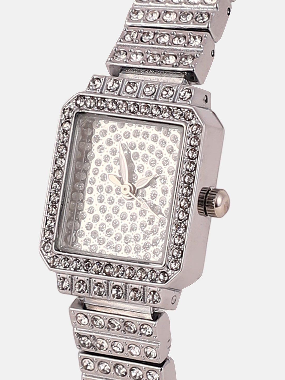 The Kennedy Rectangular Watch - Metallic Silver