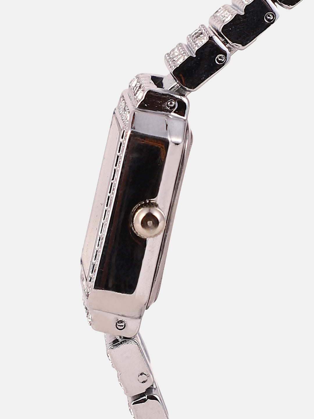 The Kennedy Rectangular Watch - Metallic Silver