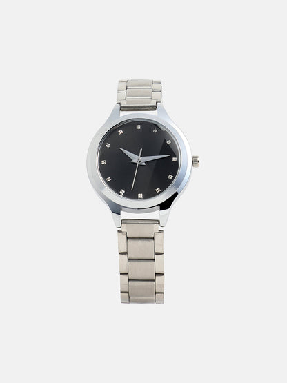 The Everyday Round Watch - Metallic Silver