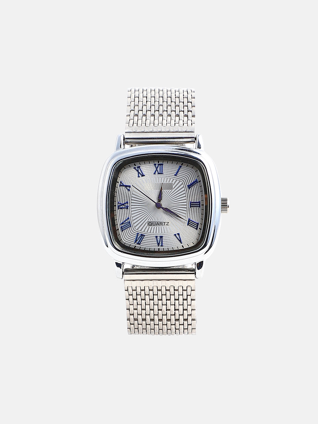 The Pavement Square Watch - Metallic Silver