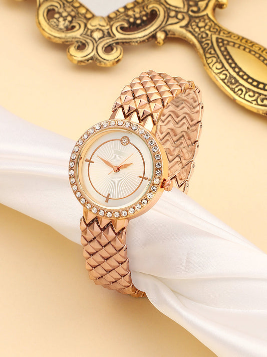 The Scalex Round Watch - California Gold