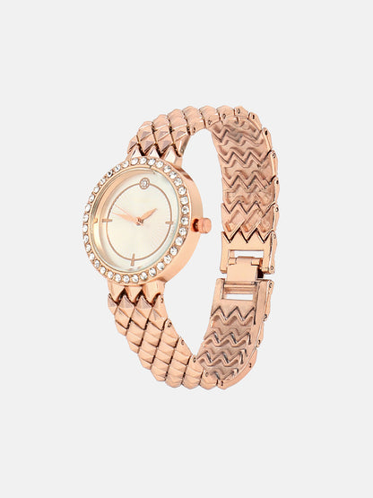 The Scalex Round Watch - California Gold