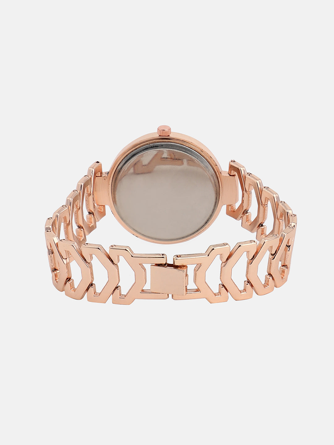 The Commute Round Watch - Rose Gold
