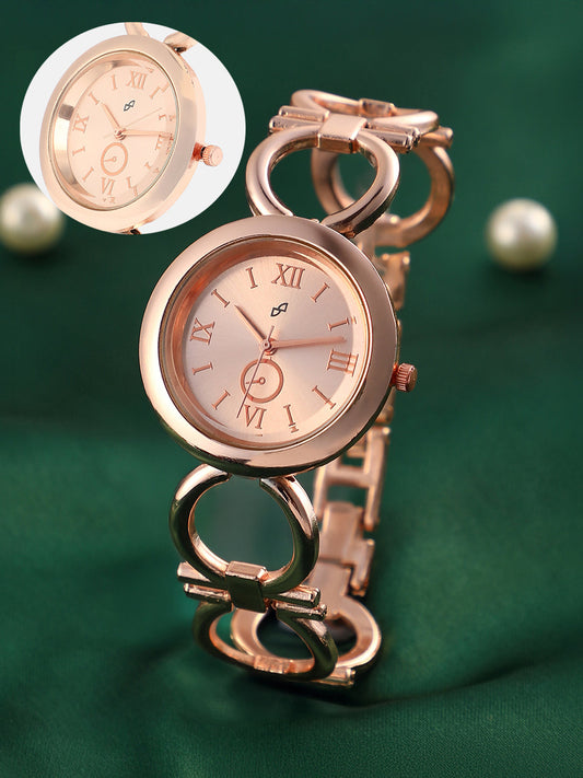 The Roman Orb-Link Round Watch