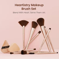 SWISS BEAUTY HEARTISTRY MAKEUP BRUSH SET - PACK OF 12