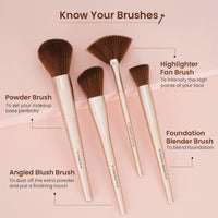 SWISS BEAUTY HEARTISTRY MAKEUP BRUSH SET - PACK OF 12