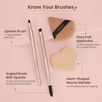 SWISS BEAUTY HEARTISTRY MAKEUP BRUSH SET - PACK OF 12