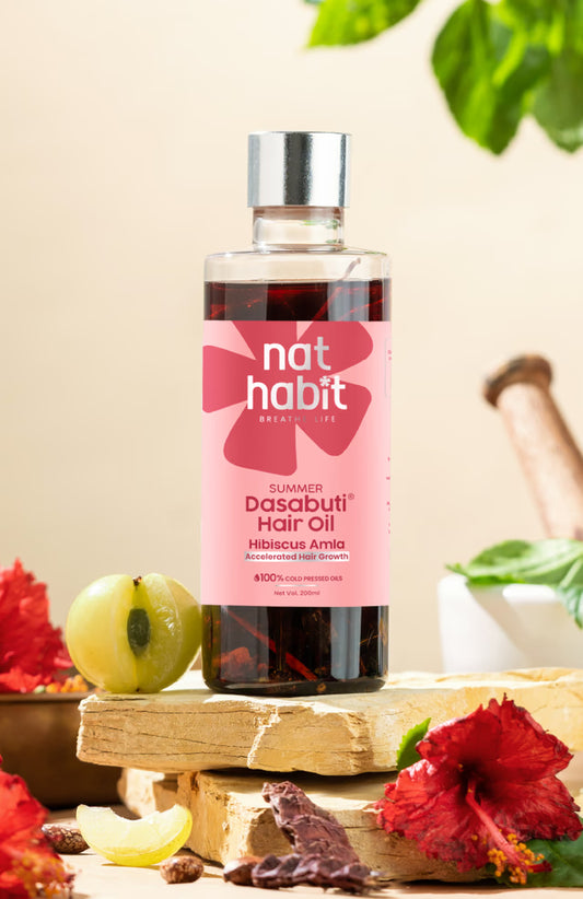 nat Habit Dasabuti Hair Oil - Hibisucus Amla -100ml