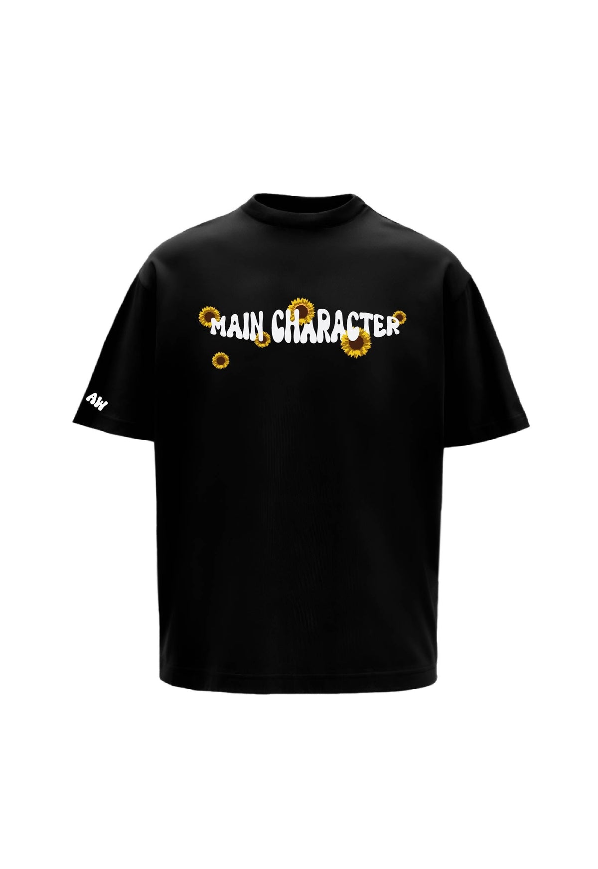 Houdini Printed Black Oversized T-Shirt Main Character