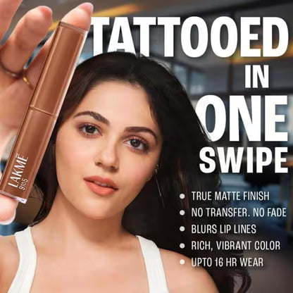 LAKME 9 TO 5 MATTE SLIM STICK LIP TATTOO MB21 BROWNIE POINT