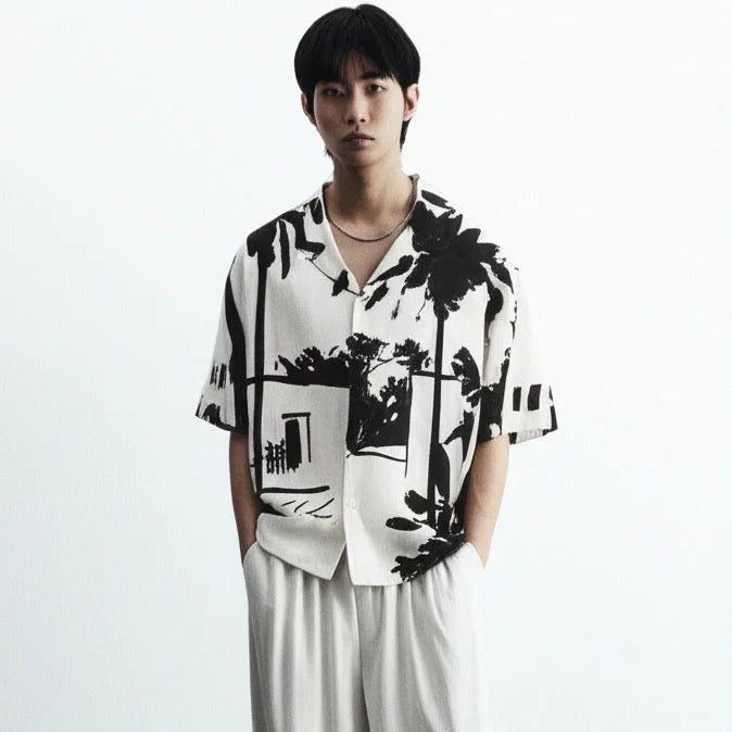 Peace, What I Call Home Resort Collar Shirt