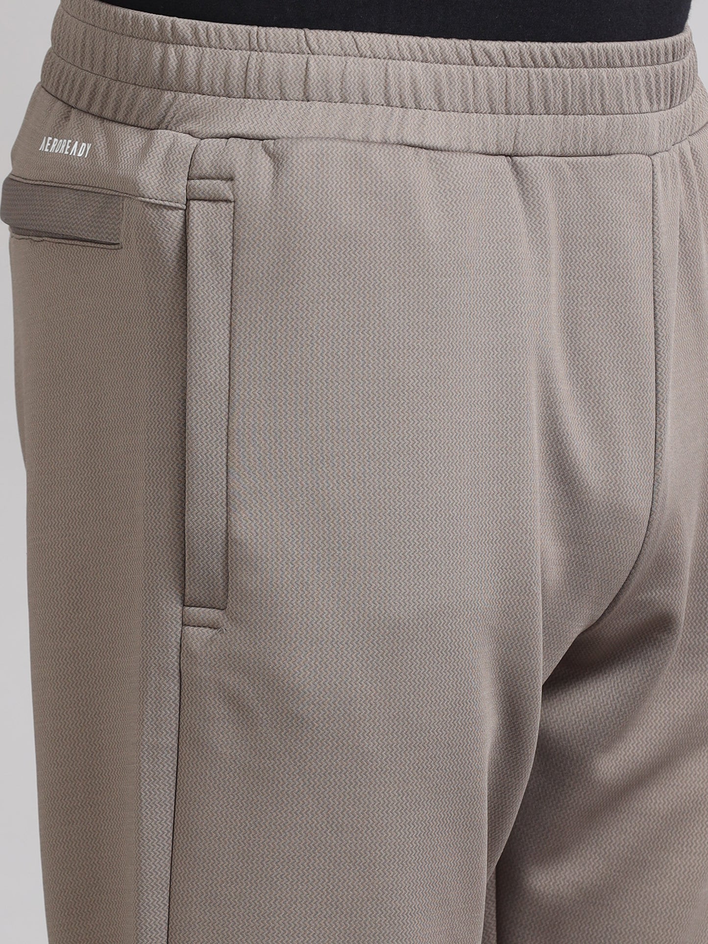 Men Regular Fit Mid-Rise Beige Track Pant