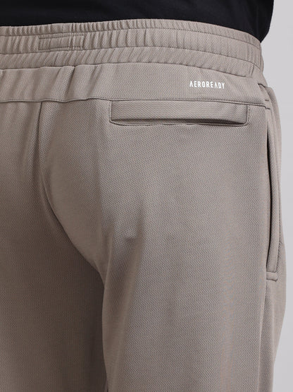 Men Regular Fit Mid-Rise Beige Track Pant