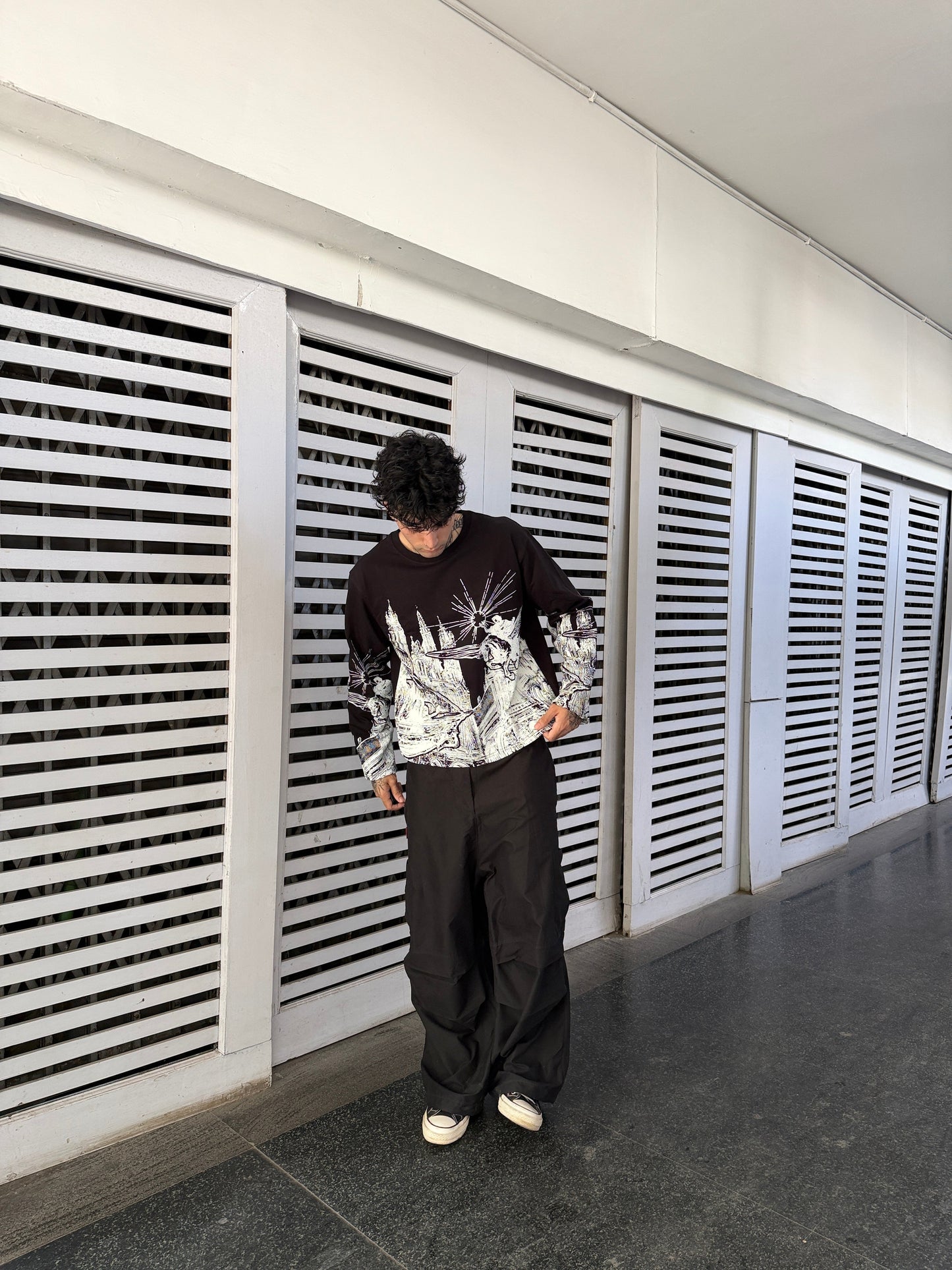Celestial Ruin Oversized Long Sleeve Tee