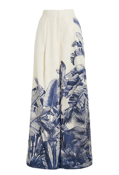 Palm Arena Wide Leg Pant-Shirt Set De Novoo