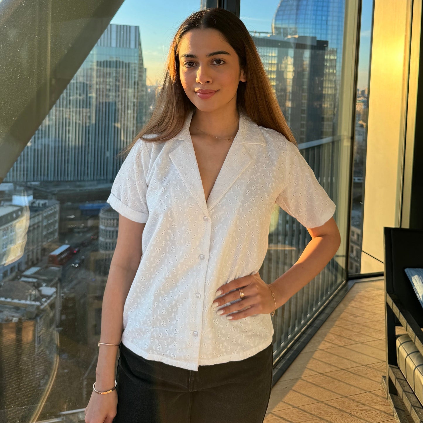 Amelia Schiffli Shirt
