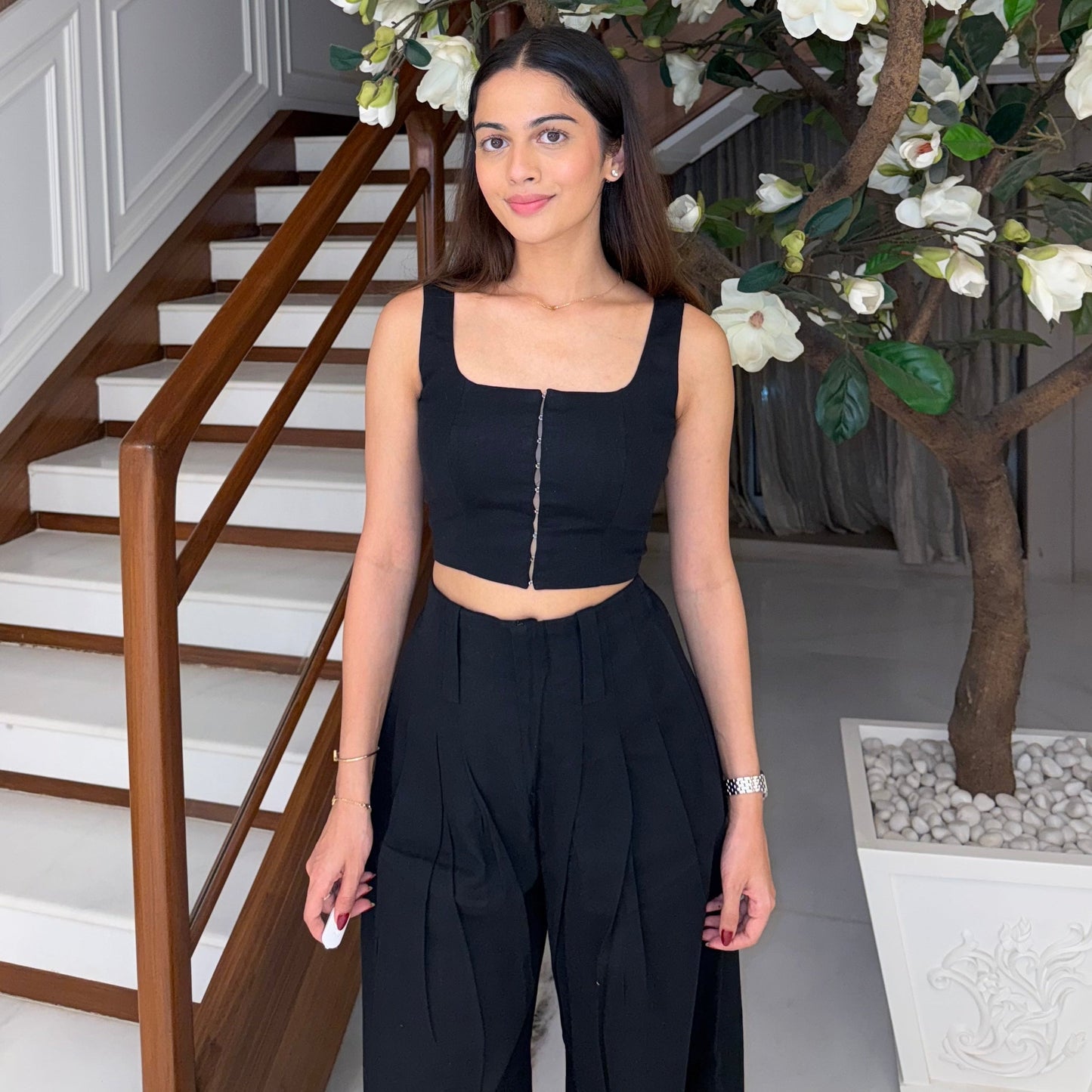 Blush Top Black