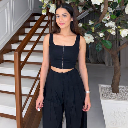 Blush Top Black