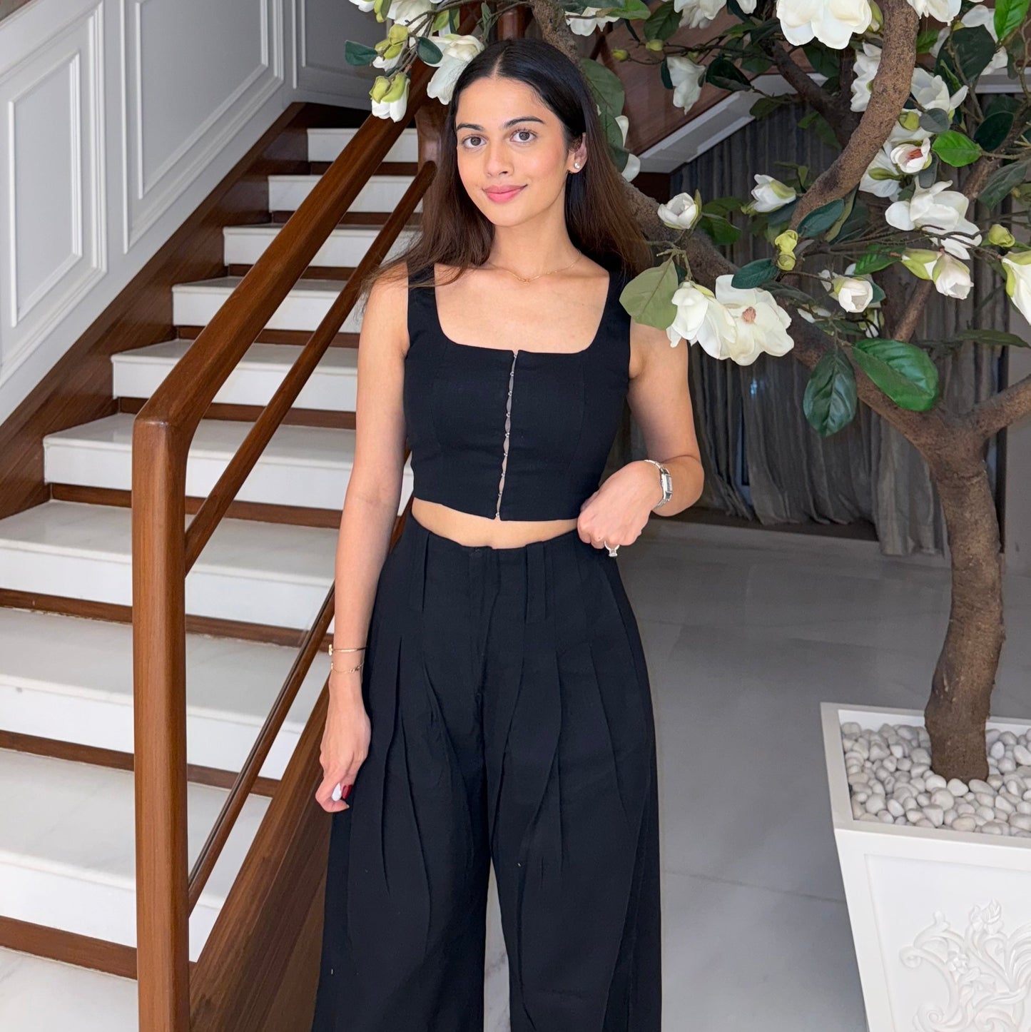 Blush Top Black