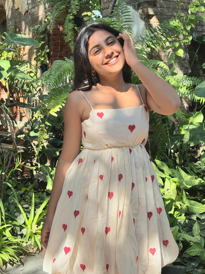 Love Struck Balloon Hem Short Dress