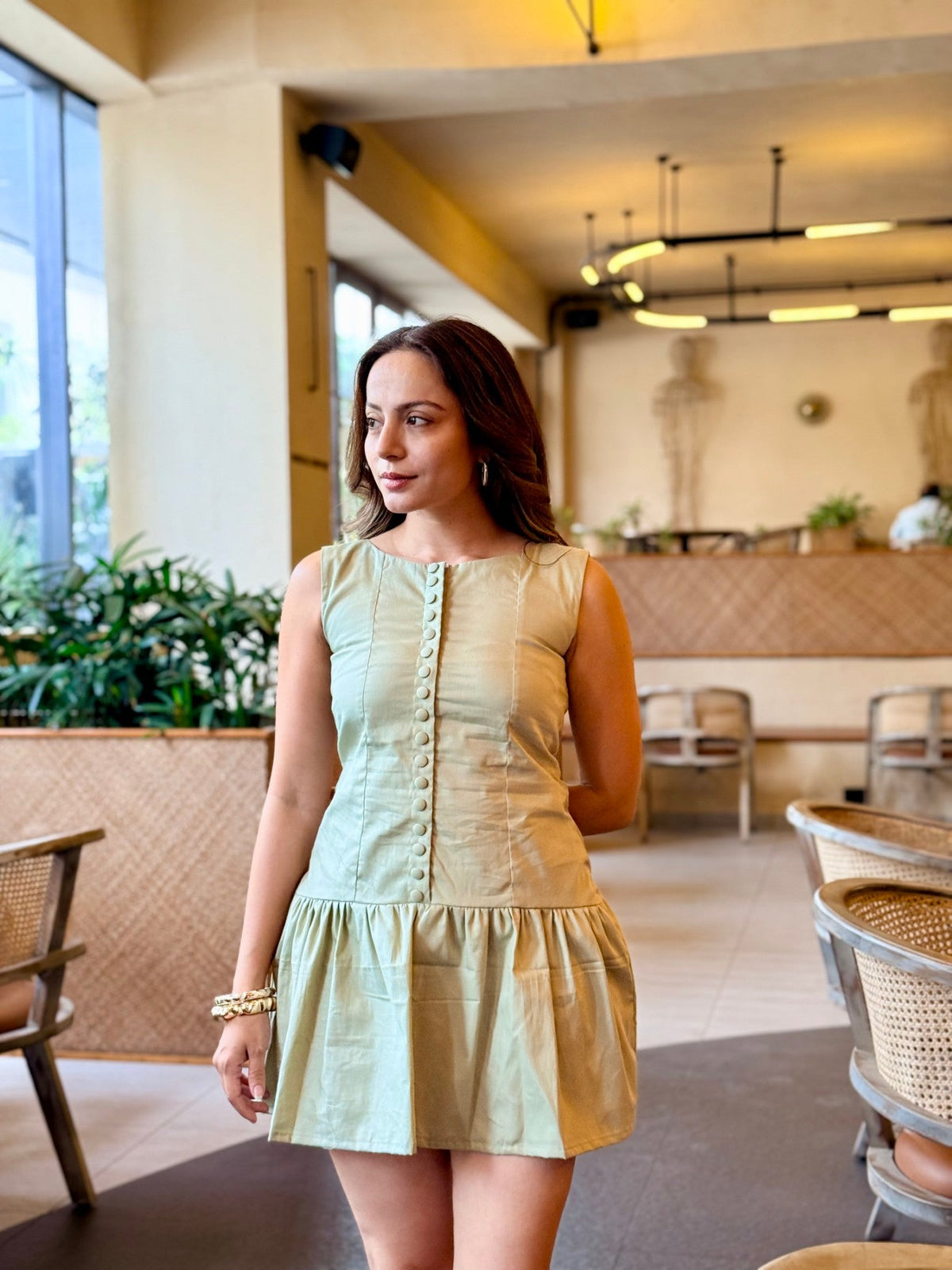 Matcha Club Short Dress