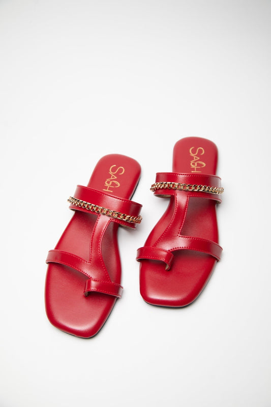 Chained Flats - Red Sash
