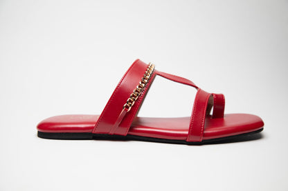 Chained Flats - Red Sash