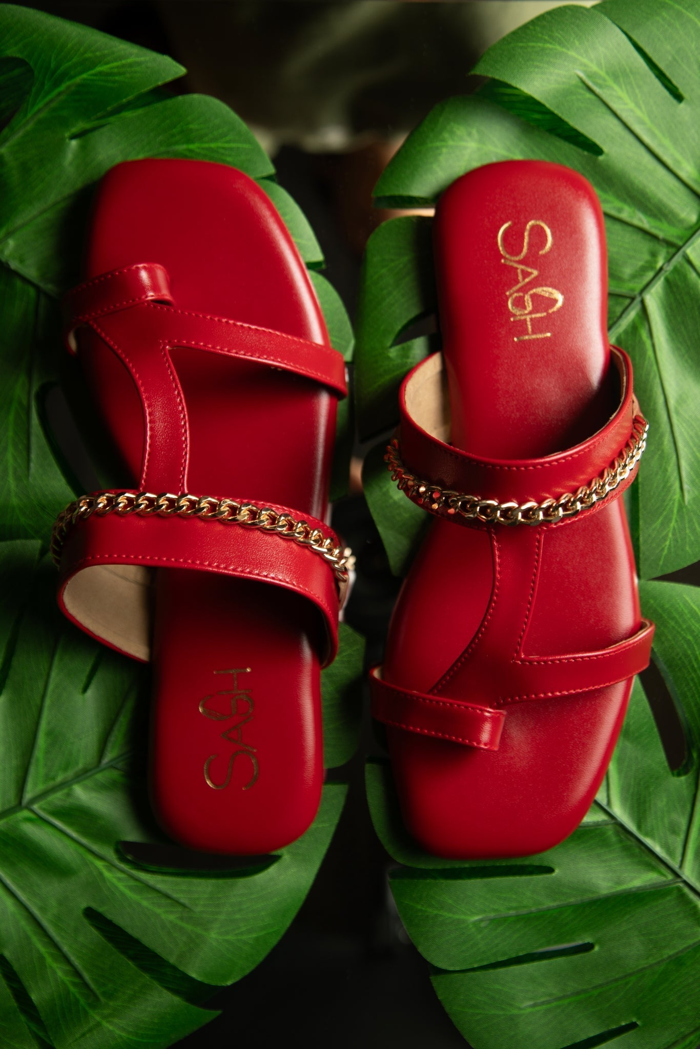 Chained Flats - Red Sash
