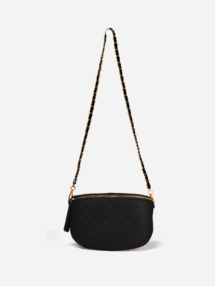 Versa Black Sling Bag   Charme