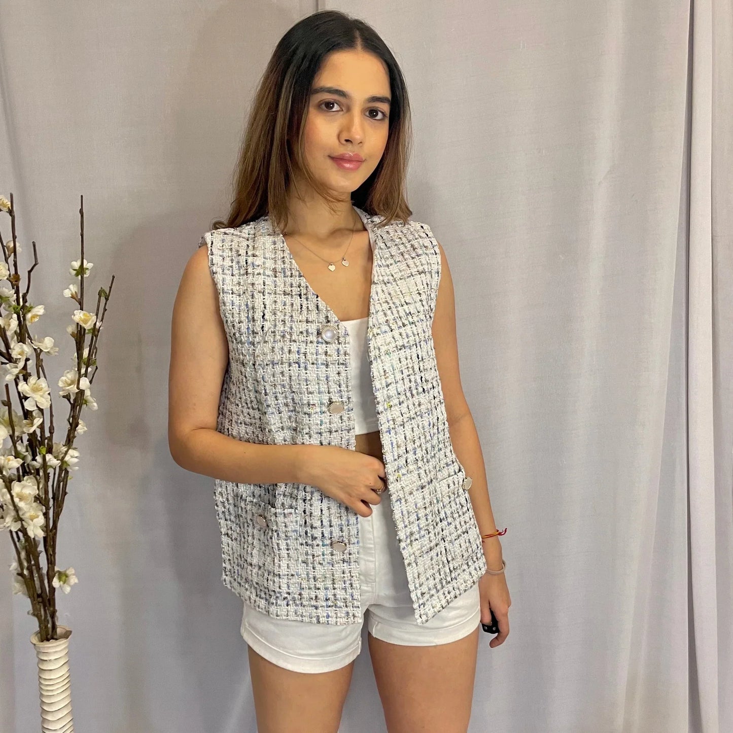 Tweed Vest
