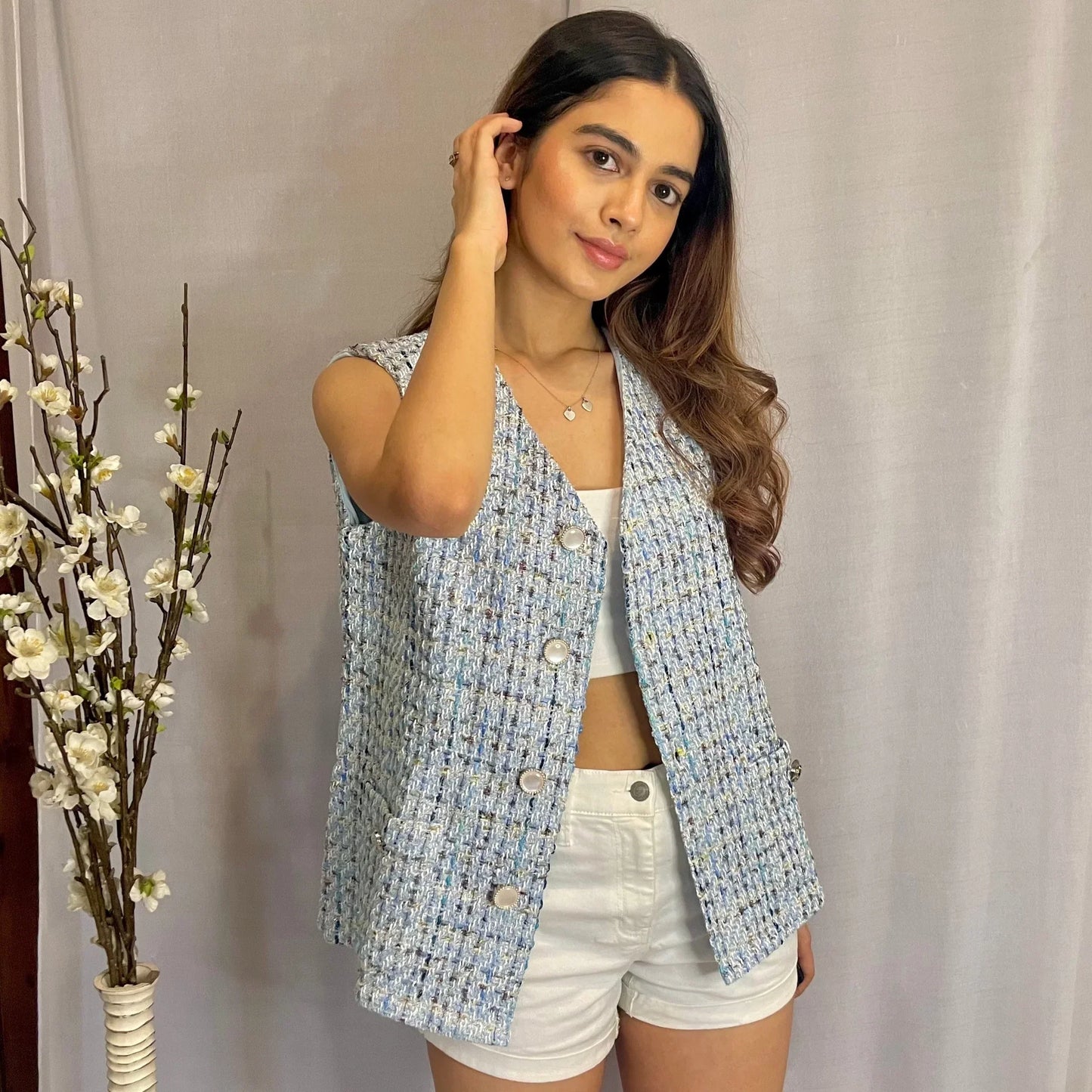 Tweed Vest