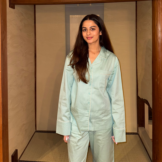 Mint Blue Pyjama Set