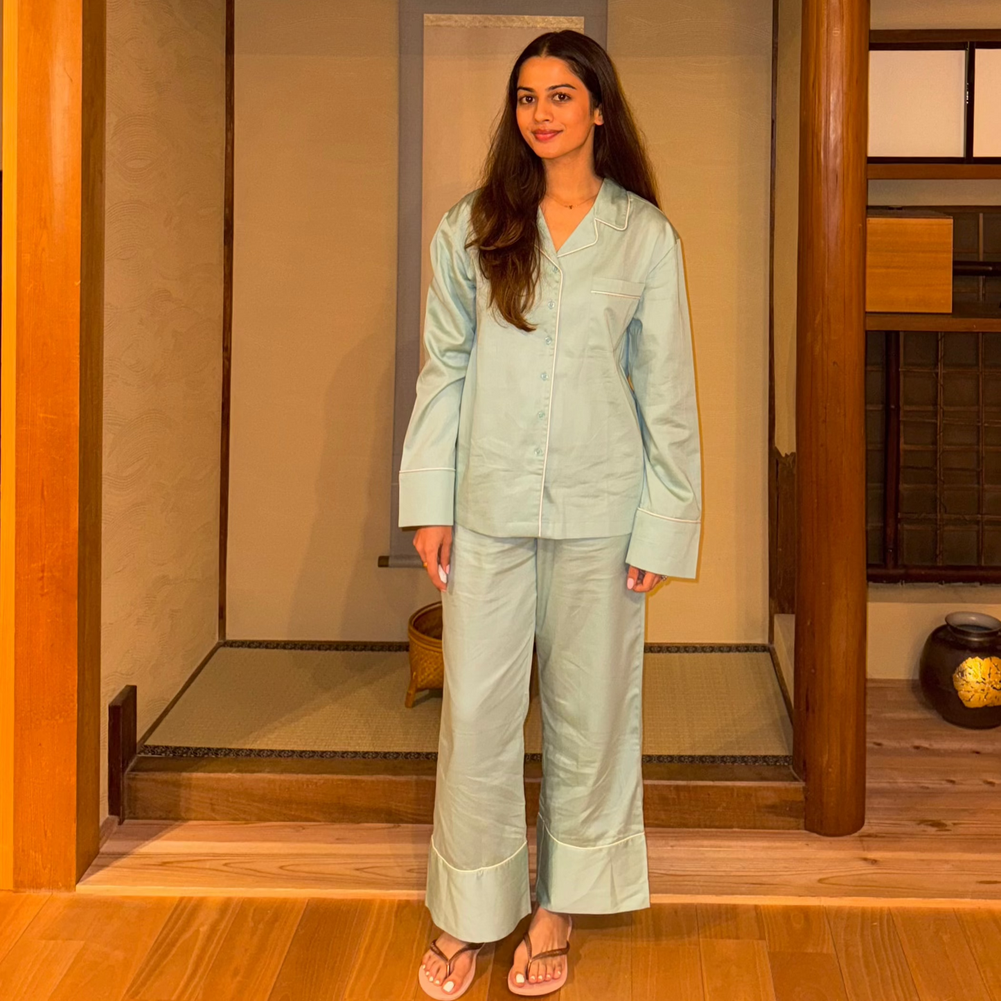 Mint Blue Pyjama Set