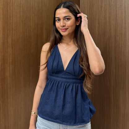 Nova Denim Top