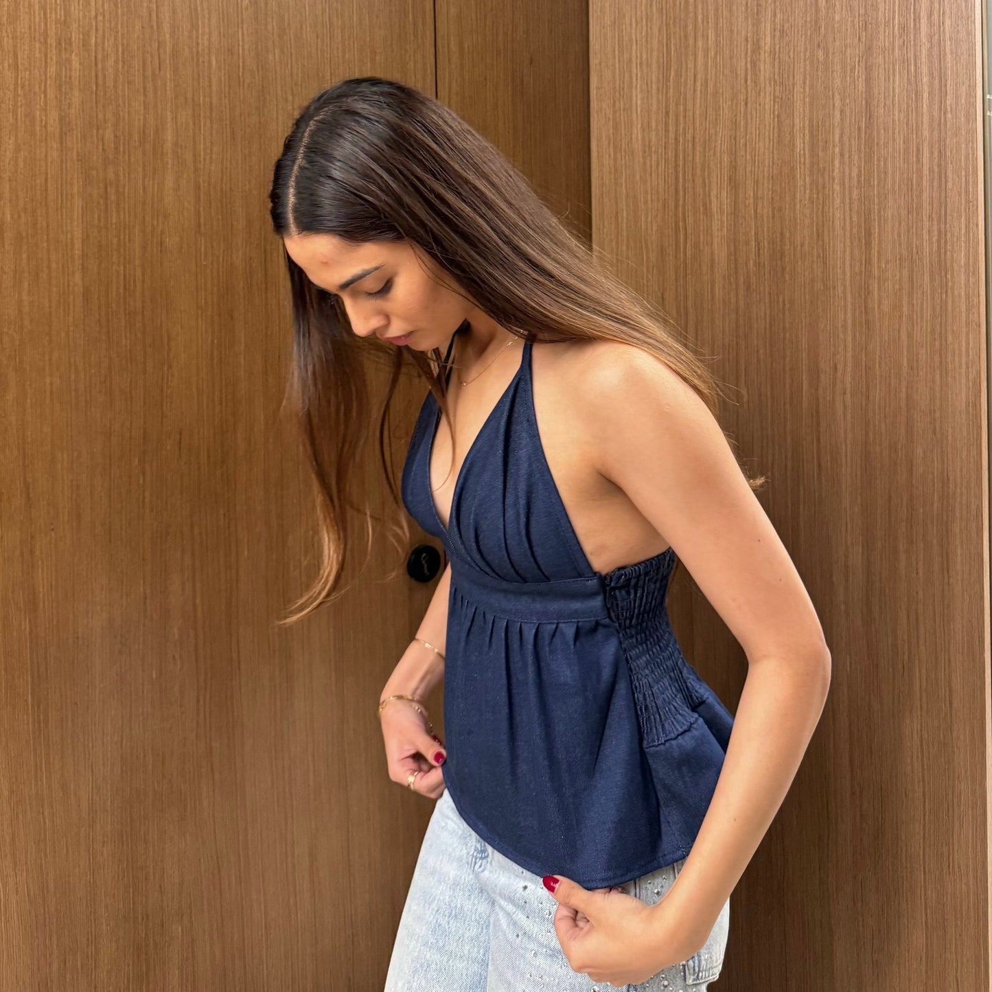 Nova Denim Top