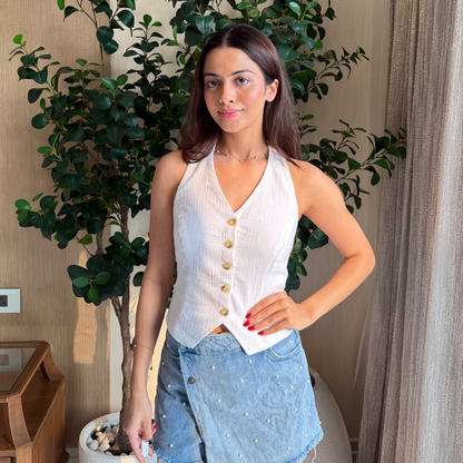Geneva Vest - White