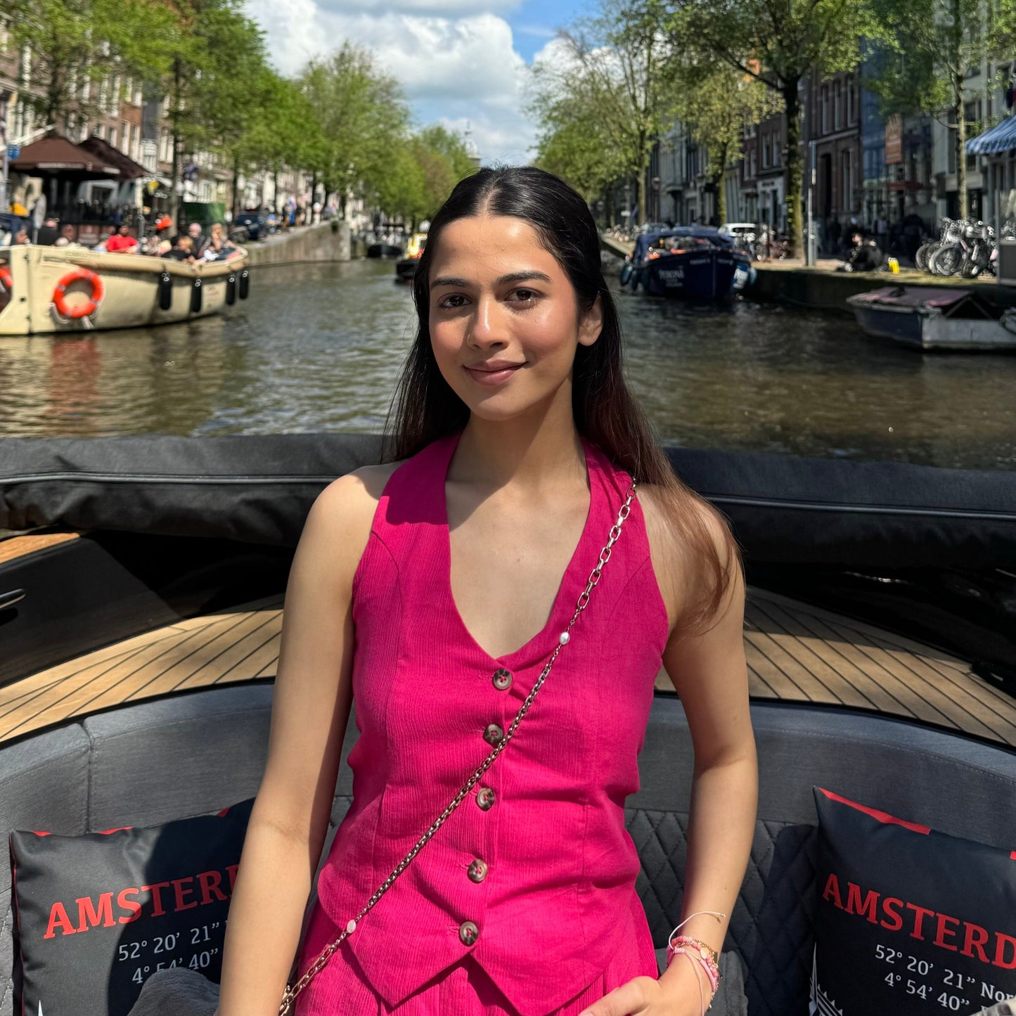 Geneva Vest - Hot Pink