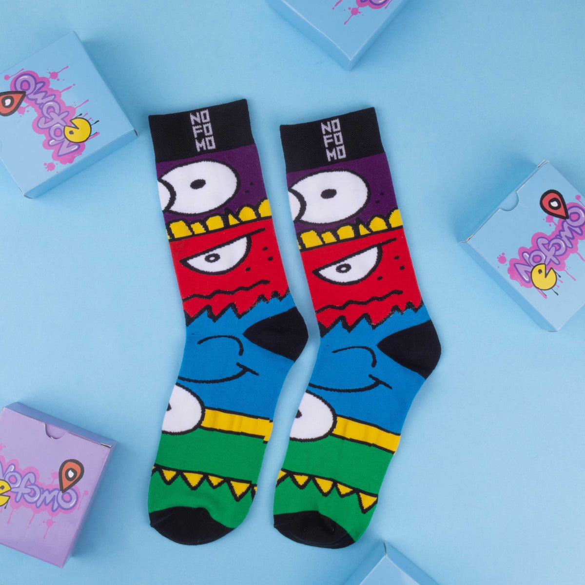 Box Of 6 - Crew Length Socks NOFOMO