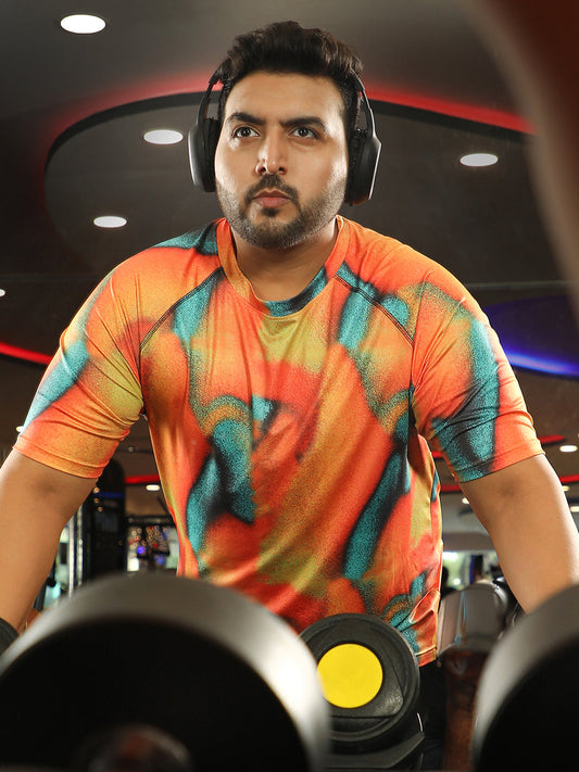 Abstract Activewear T-Shirt