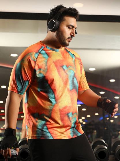 Abstract Activewear T-Shirt