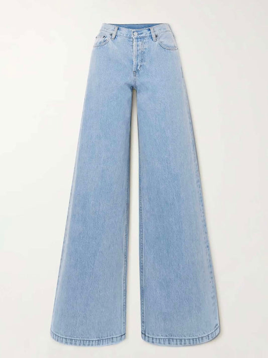Light Blue Wide Leg Jeans