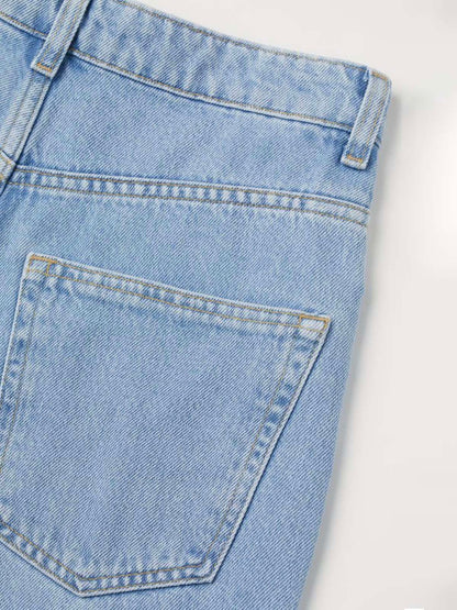 Light Blue Wide Leg Jeans