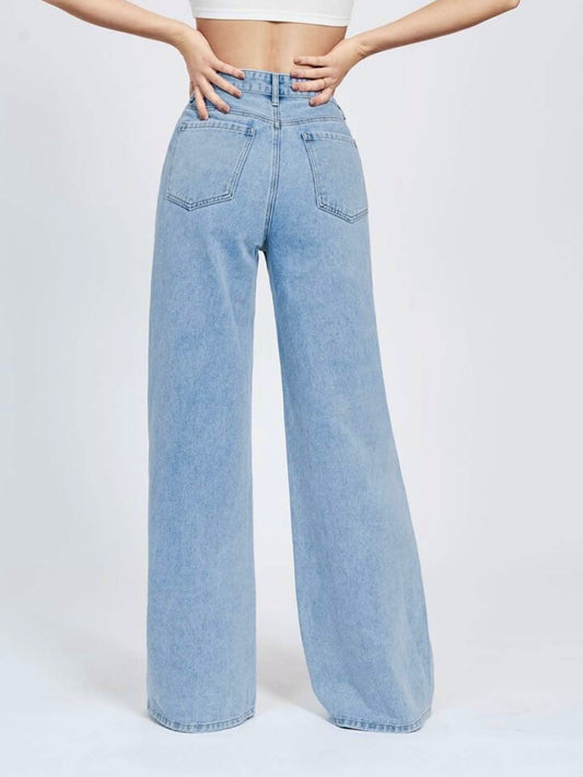 Light Blue Wide Leg Jeans