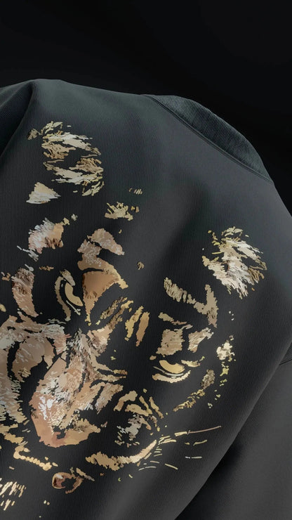 Unisex Fearless Tiger Print Oversized T-Shirt Boozee