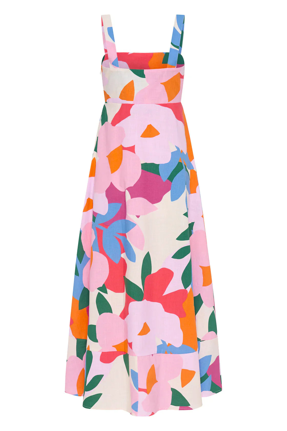 Iris Pink Floral Summer Dress