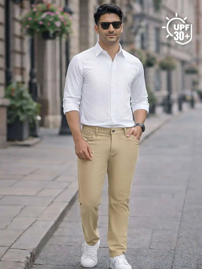 On The Move Office Pant-beige