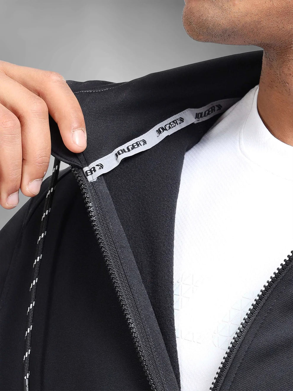 Men's Winter Essential Ultra-Soft Fleece Hooded Jacket-Stone grey