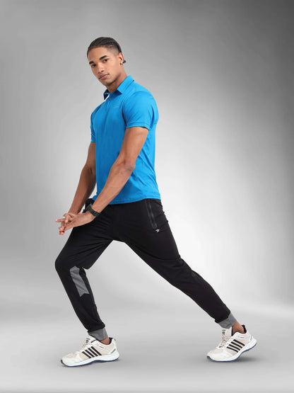 Performance Polo Tee-Ocean Blue