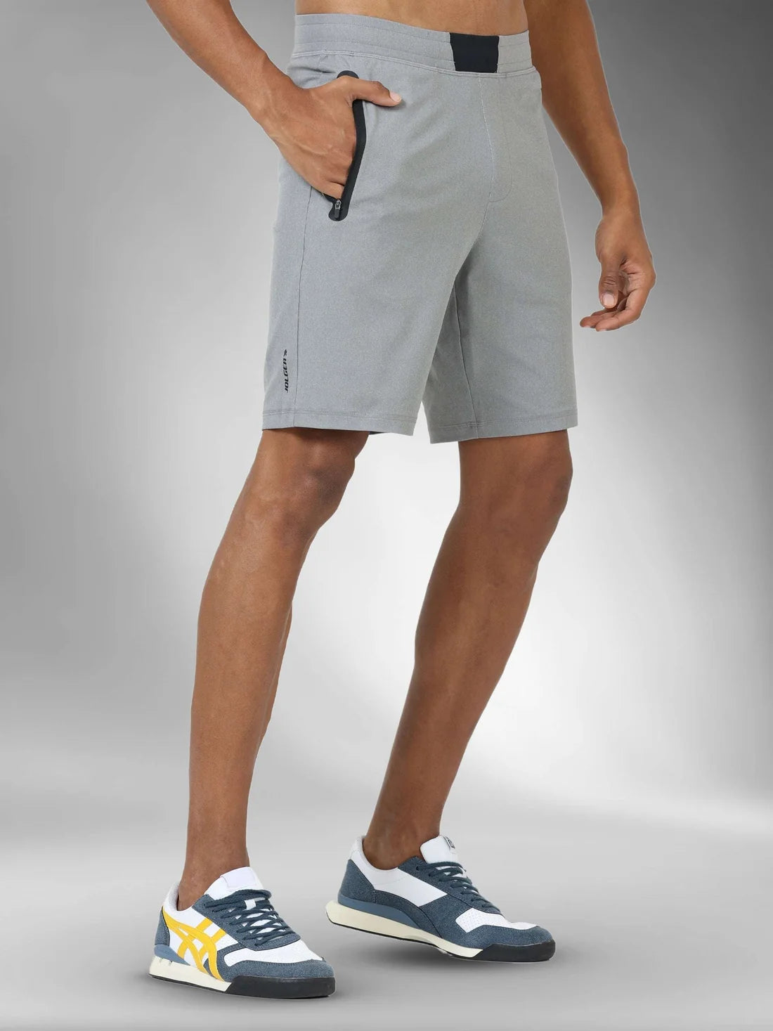 Athleisure Training Shorts-Stone Grey