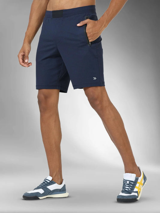 Athleisure Training Shorts-Navy